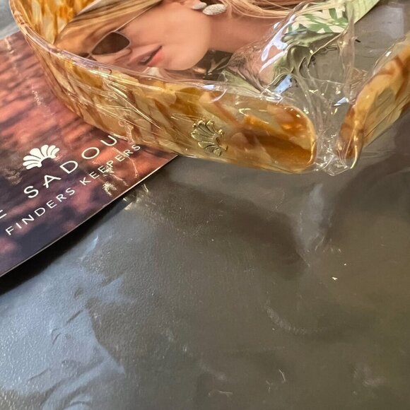 Lele Sadoughi Tortoise Acetate Headband Lightweight Chic - Picture 4 of 6